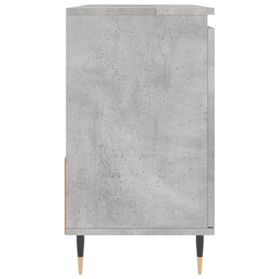 Kylpyhuoneen kaappi betoninharmaa 65x33x60 cm tekninen puu