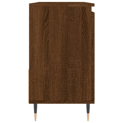 Kylpyhuoneen kaappi ruskea tammi 65x33x60 cm tekninen puu