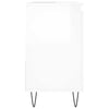 Korkeakiilto valk. kylpyhuoneen kaappi Flabian 65x33x60cm (puinen)