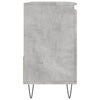 Kylpyhuoneen kaappi betoninharmaa 65x33x60 cm tekninen puu