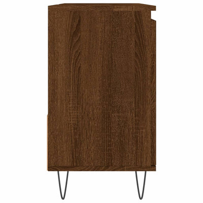 Kylpyhuoneen kaappi ruskea tammi 65x33x60 cm tekninen puu