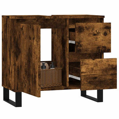 Savutammi kylpyhuoneen kaappi Jozsefa 65x33x60cm (puinen)