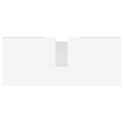 Valkoinen kylpyhuoneen kaappi Demosteni 80x33x60cm (puinen)