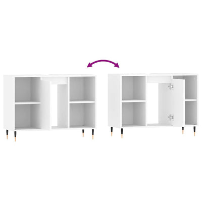 Valkoinen kylpyhuoneen kaappi Demosteni 80x33x60cm (puinen)