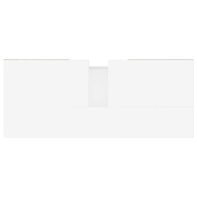 Korkeakiilto valk. kylpyhuoneen kaappi Demosteni 80x33x60cm (puinen)