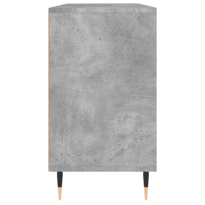 Kylpyhuoneen kaappi betoninharmaa 80x33x60 cm tekninen puu