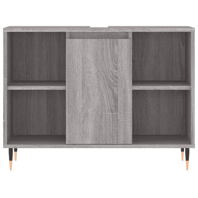 Kylpyhuoneen kaappi harmaa Sonoma 80x33x60 cm tekninen puu