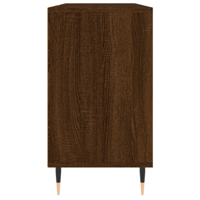 Kylpyhuoneen kaappi ruskea tammi 80x33x60 cm tekninen puu
