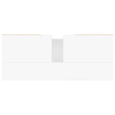 Valkoinen kylpyhuoneen kaappi Galieta 80x33x60cm (puinen)