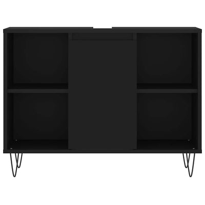 Musta kylpyhuoneen kaappi Galieta 80x33x60cm (puinen)