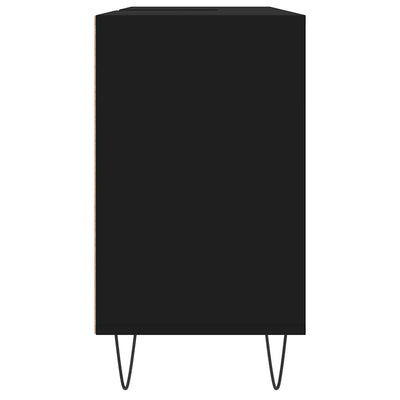 Musta kylpyhuoneen kaappi Galieta 80x33x60cm (puinen)