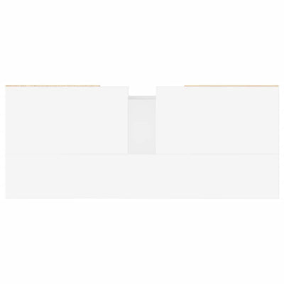 Korkeakiilto valk. kylpyhuoneen kaappi Galieta 80x33x60cm (puinen)