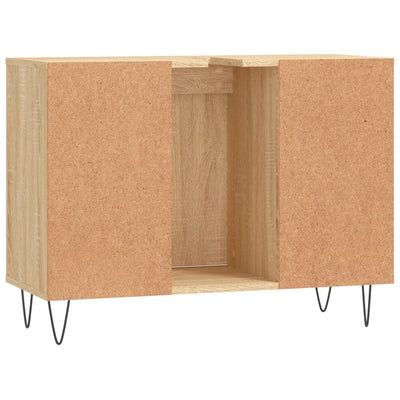 Kylpyhuoneen kaappi Sonoma-tammi 80x33x60 cm tekninen puu