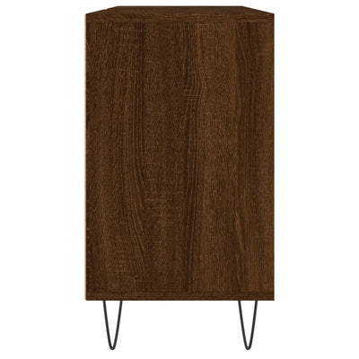 Kylpyhuoneen kaappi ruskea tammi 80x33x60 cm tekninen puu