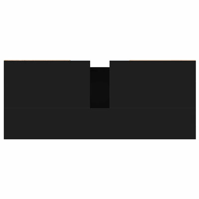 Musta kylpyhuoneen kaappi Vlahita 80x33x60cm (puinen)