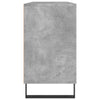 Kylpyhuoneen kaappi betoninharmaa 80x33x60 cm tekninen puu