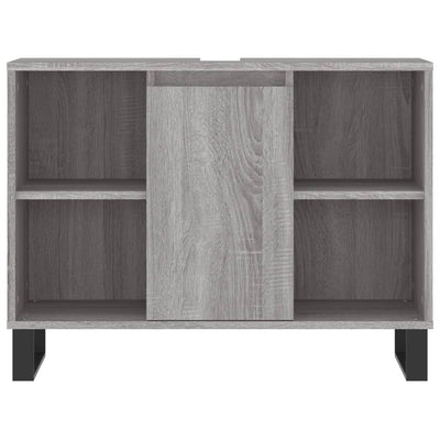 Kylpyhuoneen kaappi harmaa Sonoma 80x33x60 cm tekninen puu
