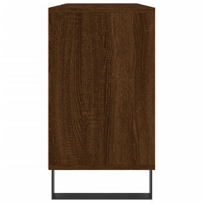 Kylpyhuoneen kaappi ruskea tammi 80x33x60 cm tekninen puu