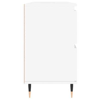 Kylpyhuoneen kaappi valkoinen 80x33x60 cm tekninen puu