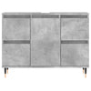 Kylpyhuoneen kaappi betoninharmaa 80x33x60 cm tekninen puu
