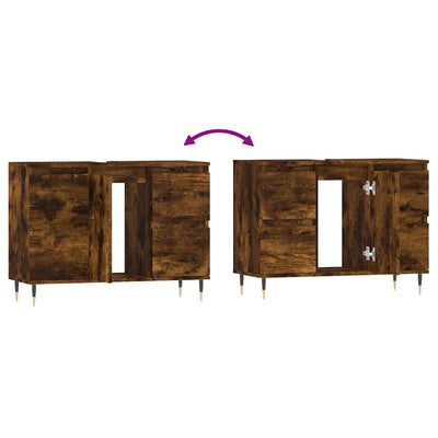 Savutammi kylpyhuoneen kaappi Nikia 80x33x60cm (puinen)