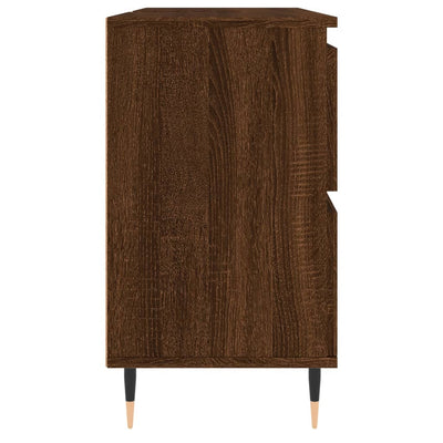Kylpyhuoneen kaappi ruskea tammi 80x33x60 cm tekninen puu