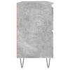 Kylpyhuoneen kaappi betoninharmaa 80x33x60 cm tekninen puu