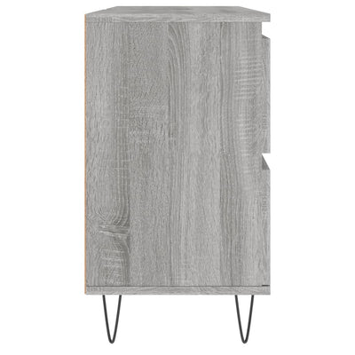 Kylpyhuoneen kaappi harmaa Sonoma 80x33x60 cm tekninen puu