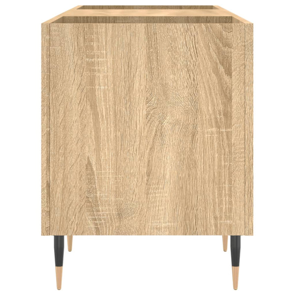LP-levyjen säilytyskaappi Sonoma-tammi 121x38x48 cm puu