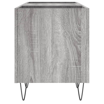 LP-levyjen säilytyskaappi harmaa Sonoma 121x38x48 cm puu