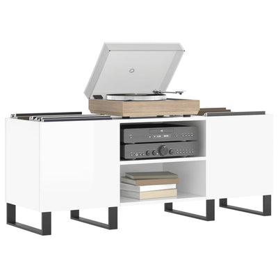 Valk lp-levyjen säilytyskaappi Dimitrel 121x38x48cm (korkeakiilto, puu)