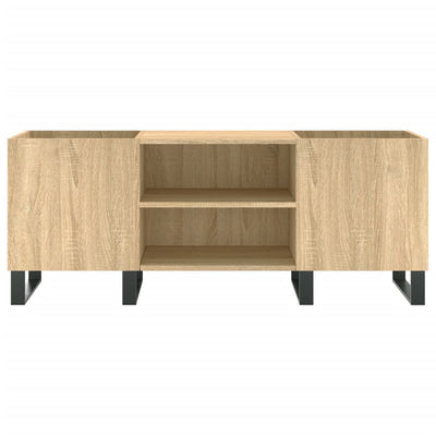 LP-levyjen säilytyskaappi Sonoma-tammi 121x38x48 cm puu