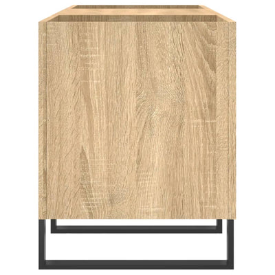 LP-levyjen säilytyskaappi Sonoma-tammi 121x38x48 cm puu