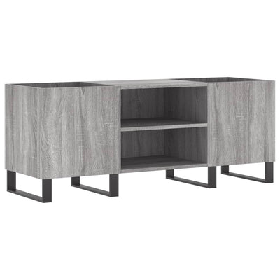 LP-levyjen säilytyskaappi harmaa Sonoma 121x38x48 cm puu