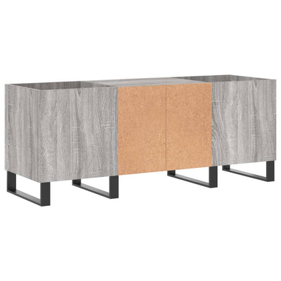 LP-levyjen säilytyskaappi harmaa Sonoma 121x38x48 cm puu