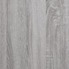 LP-levyjen säilytyskaappi harmaa Sonoma 121x38x48 cm puu
