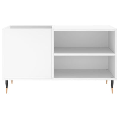 LP-levyjen säilytyskaappi valkoinen 85x38x48 cm tekninen puu