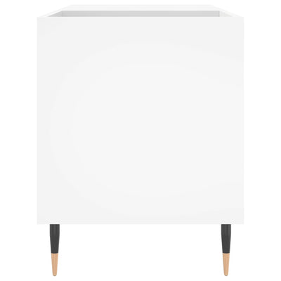 LP-levyjen säilytyskaappi valkoinen 85x38x48 cm tekninen puu
