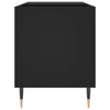 LP-levyjen säilytyskaappi musta 85x38x48 cm tekninen puu