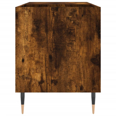 LP-levyjen säilytyskaappi savutammi 85x38x48 cm tekninen puu