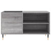 LP-levyjen säilytyskaappi harmaa Sonoma 85x38x48 cm puu