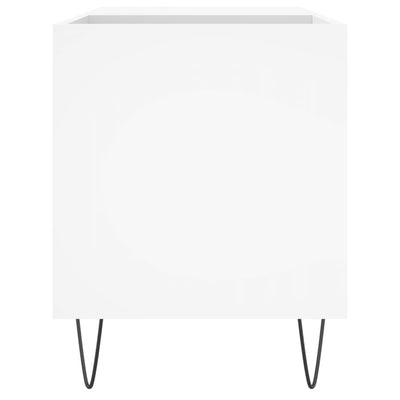 LP-levyjen säilytyskaappi valkoinen 85x38x48 cm tekninen puu