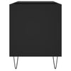 LP-levyjen säilytyskaappi musta 85x38x48 cm tekninen puu