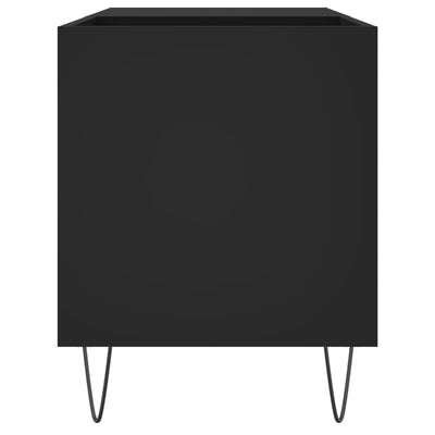 LP-levyjen säilytyskaappi musta 85x38x48 cm tekninen puu