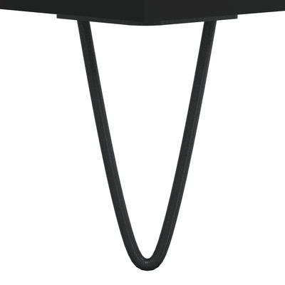 LP-levyjen säilytyskaappi musta 85x38x48 cm tekninen puu