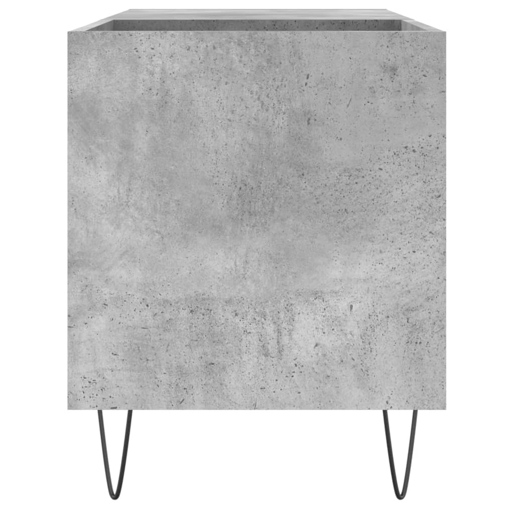Betoninharmaa lp-levyjen säilytyskaappi Demko 85x38x48cm (puu)