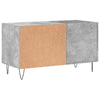 LP-levyjen säilytyskaappi betoninharmaa 85x38x48 cm puu