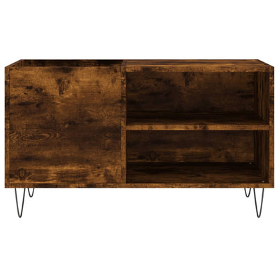 LP-levyjen säilytyskaappi savutammi 85x38x48 cm tekninen puu