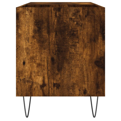 LP-levyjen säilytyskaappi savutammi 85x38x48 cm tekninen puu