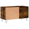 LP-levyjen säilytyskaappi savutammi 85x38x48 cm tekninen puu